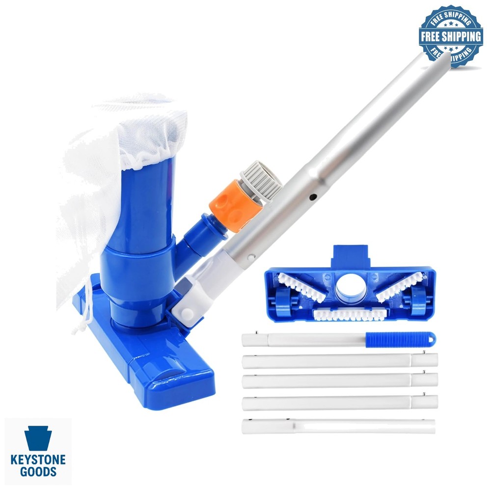 Heavy-Duty Handheld Pool Vacuum Cleaner with 70" Adjustable Pole