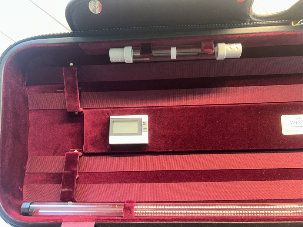 JACOB WINTER VIOLIN CASE, BLACK & MAROON Excellent Condition