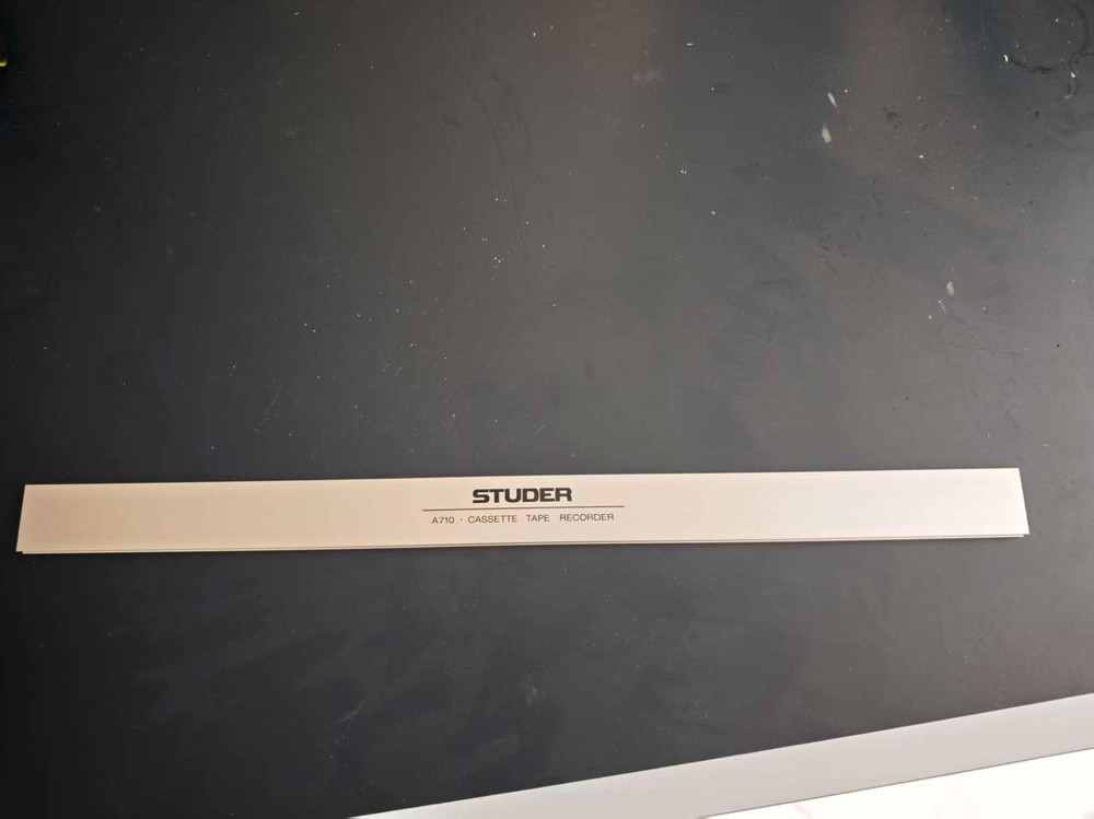 STUDER A710 TAPE DECK Panel Strip Flip Panel