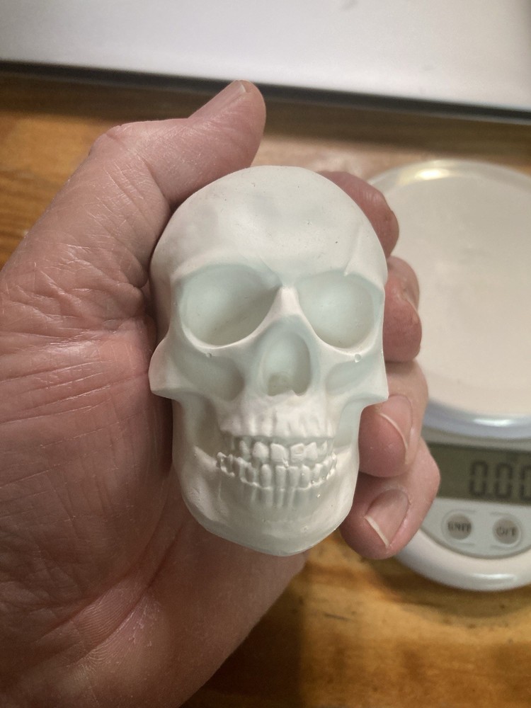 Human Skull Model Solid Plaster Small 3"x 2"x 3" Qty=3🔥🔥🔥🔥🔥🔥