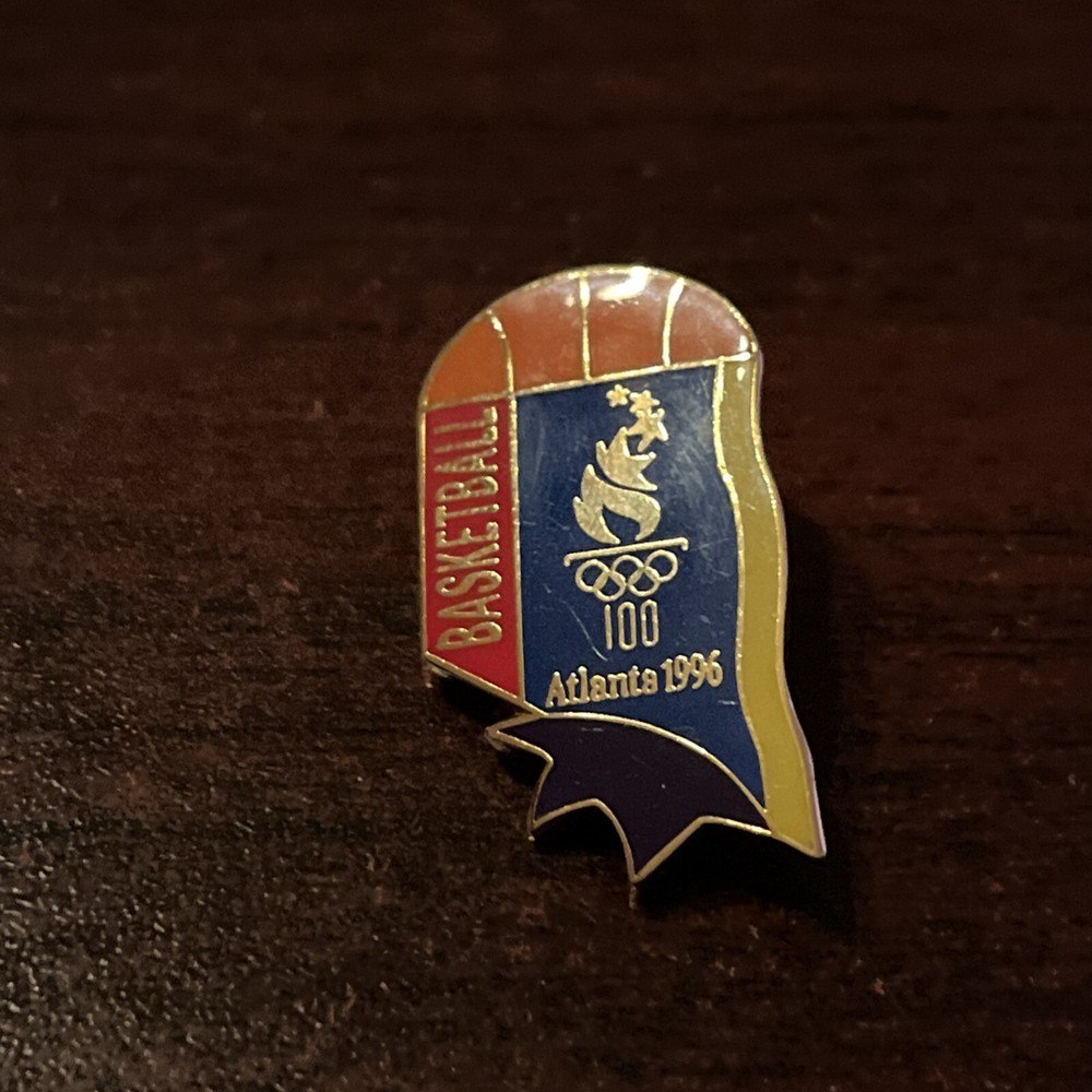 1996 Atlanta Olympics Basketball Event Lapel Hat Pin