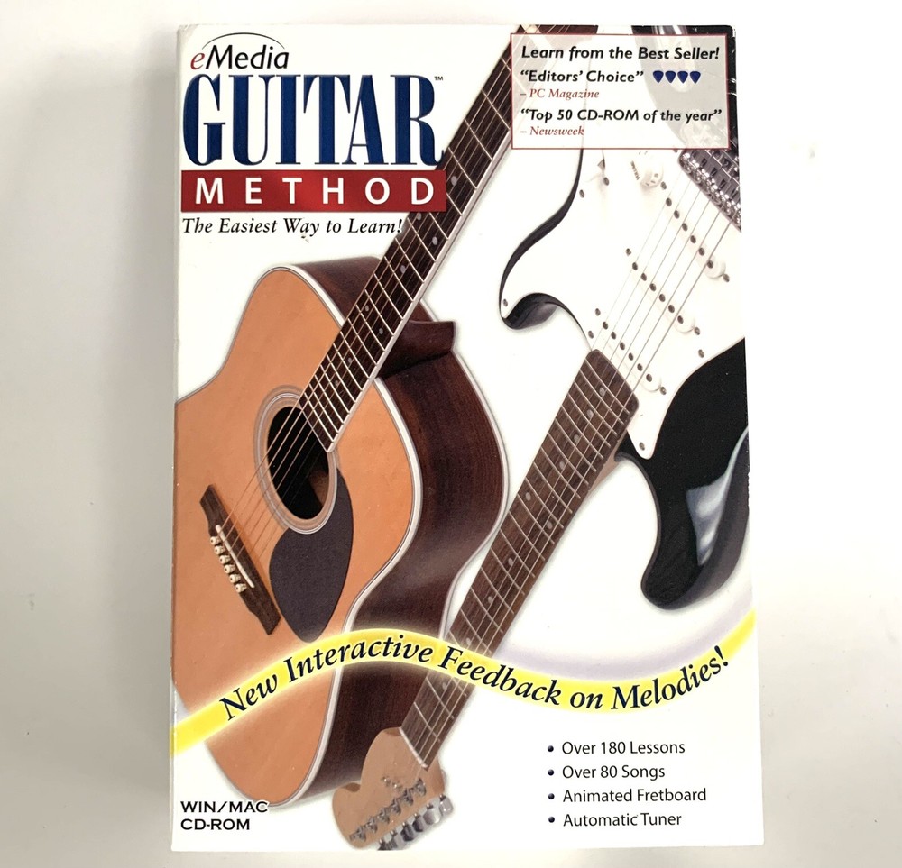 eMedia Guitar Method v5 for PC, Mac — Disc Only Unused