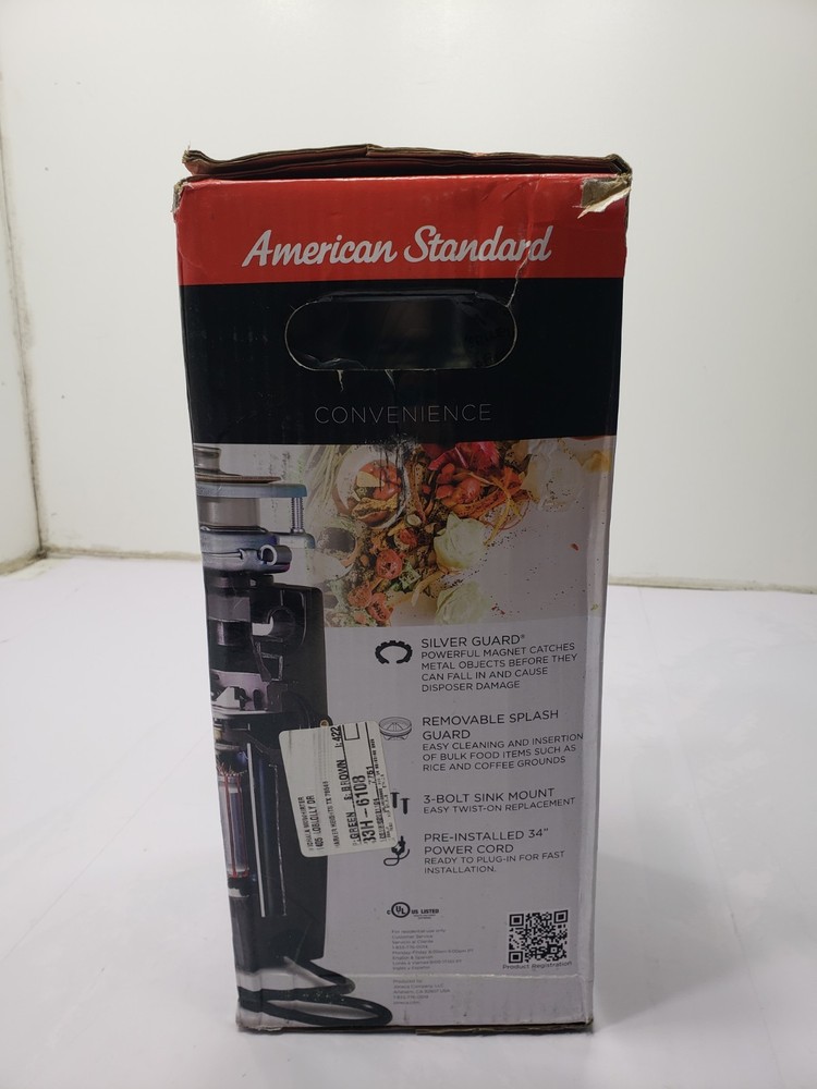 American Standard Slim Line 1.25HP Food Waste Disposer ASD-825-SL ART 1878939