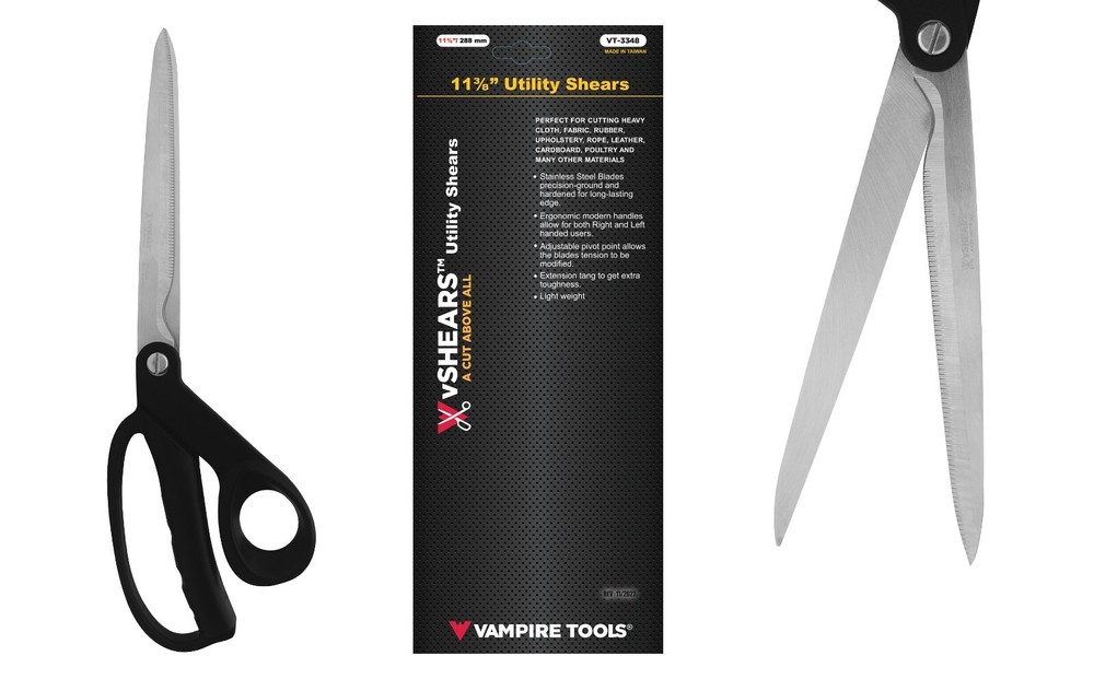 Vampire Tools VT-3348 vSHEARS 11 3/8" Kitchen Shears Heavy Duty Kitchen Scissors