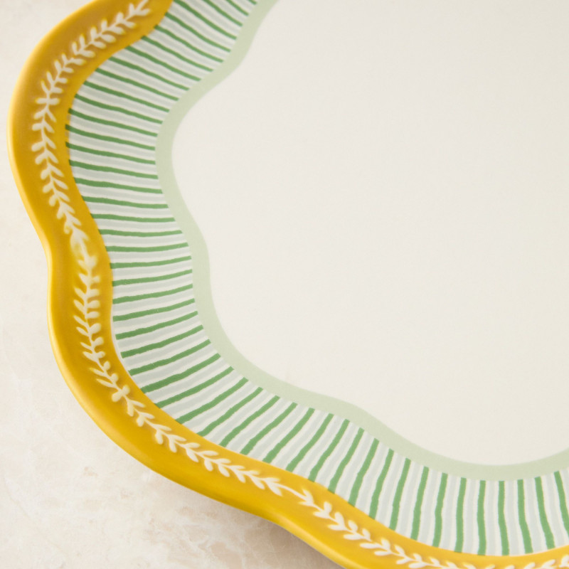 West Elm Wiggle Dinner Plate Sets of 4