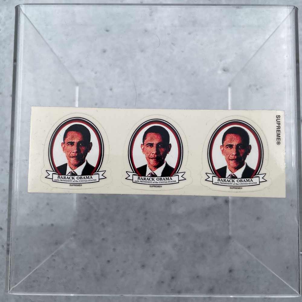 Supreme Mini Obama Sticker Decal 100% Authentic Accessories
