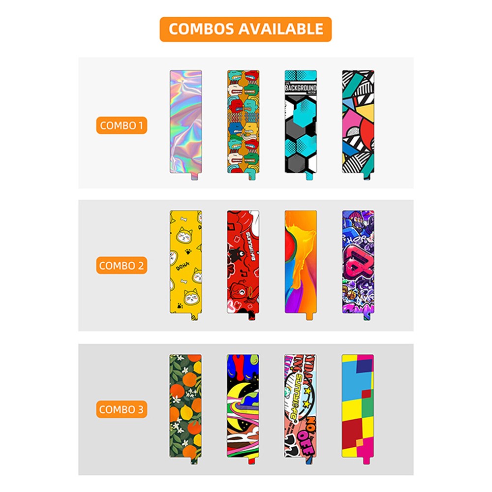 Colorful Pattern Sticker Shell Insert Card Decorative Part for Insta360 Flow