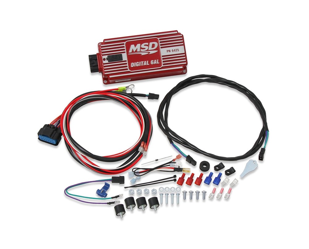 MSD 6425 Digital 6AL Ignition Control w/Rev Control - Red Control Box