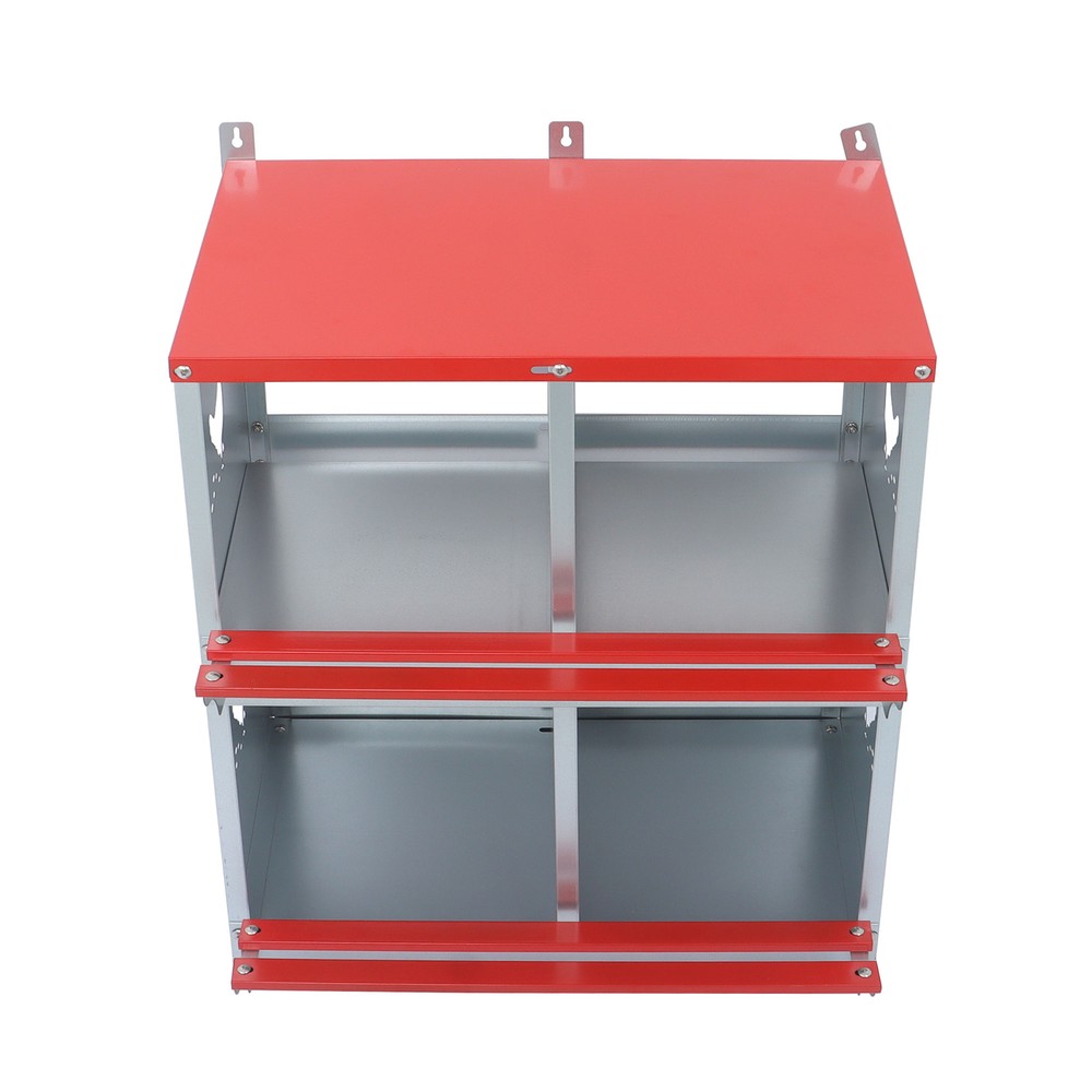 LABLT 4 Compartment Chicken Nesting Boxes Metal Poultry Nest Box Wall Mount