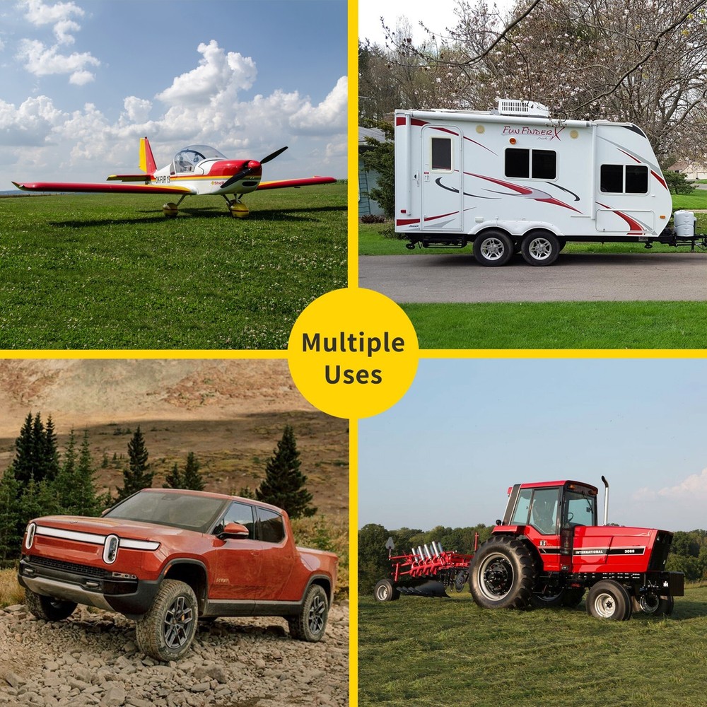 4 Pack 2 Pair Wheel Chocks，Solid Rubber Wheel Chock，For Travel Trailers Camper