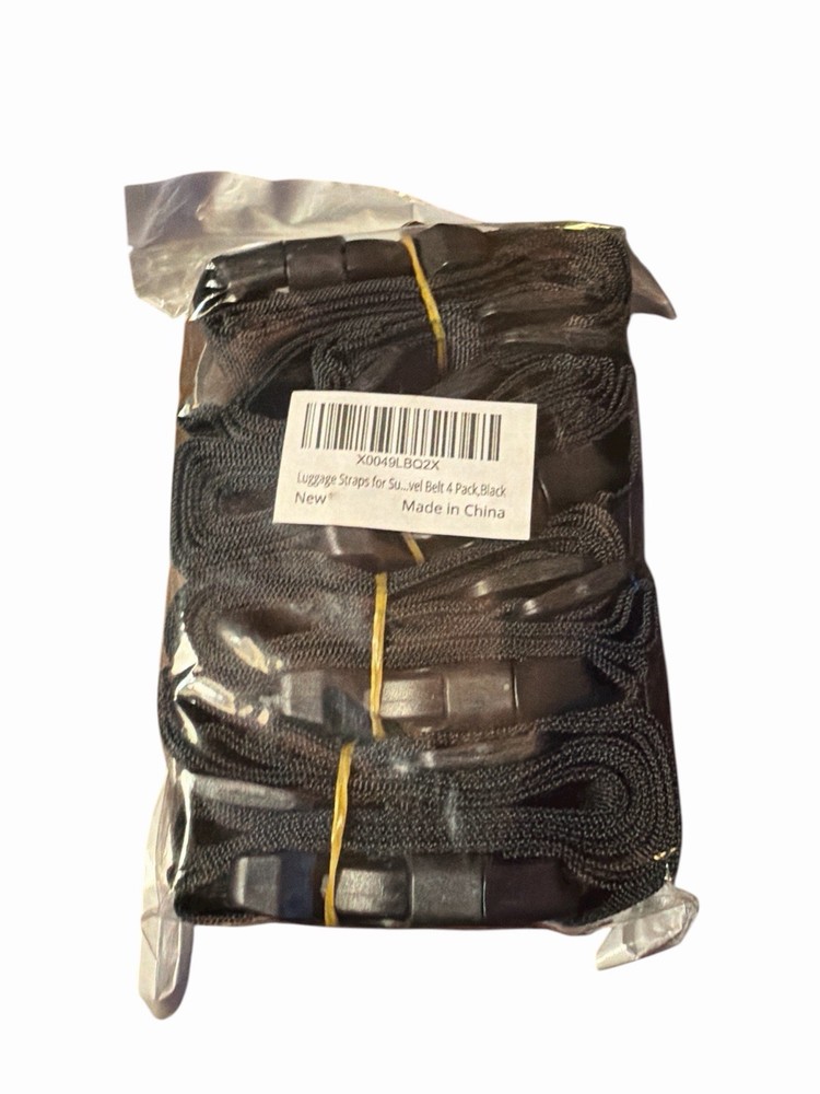 4 Pack Luggage Straps, Suitcase Luggage Strap