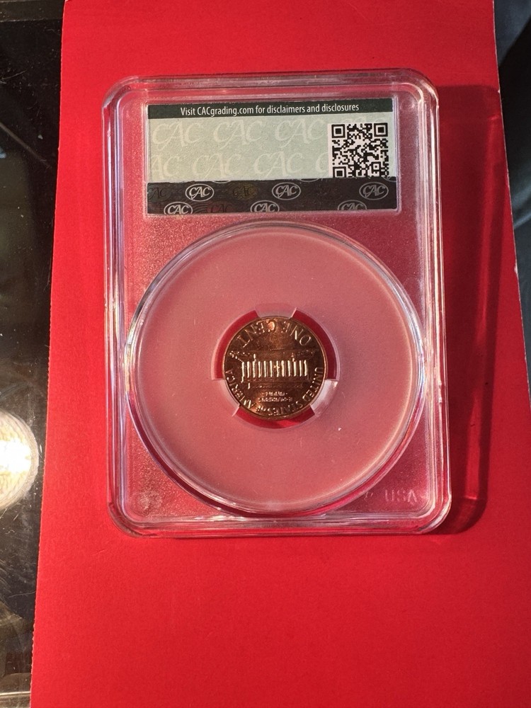 2008 Lincoln Cent CAC MS 63 Red