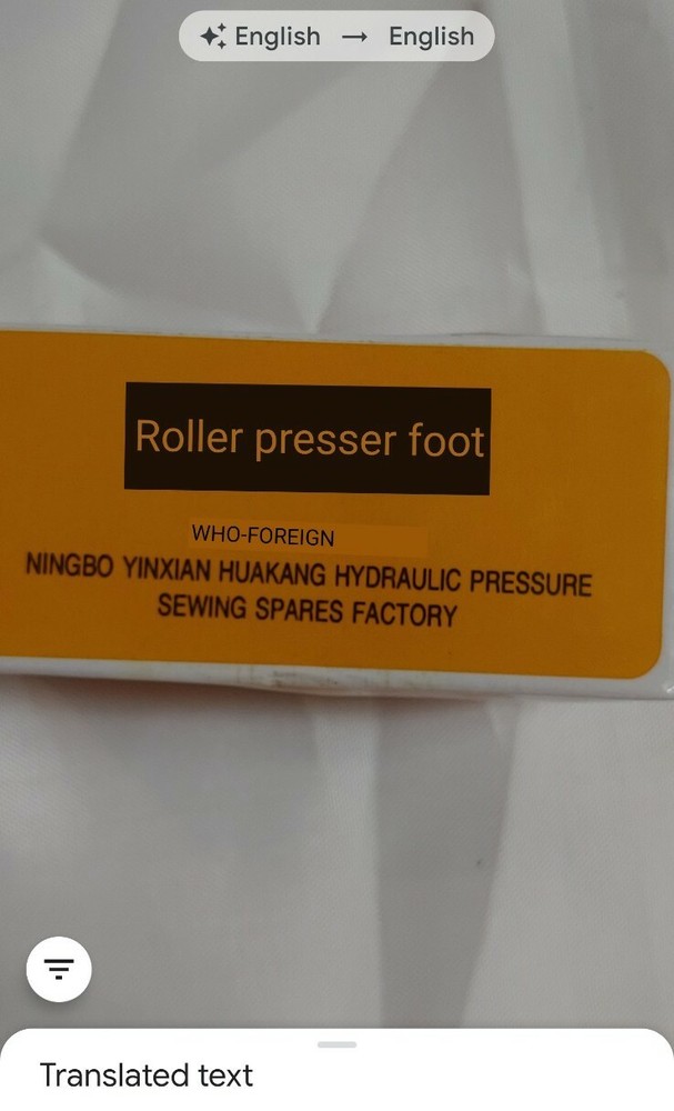 sewing machine pressure Roller foot new package