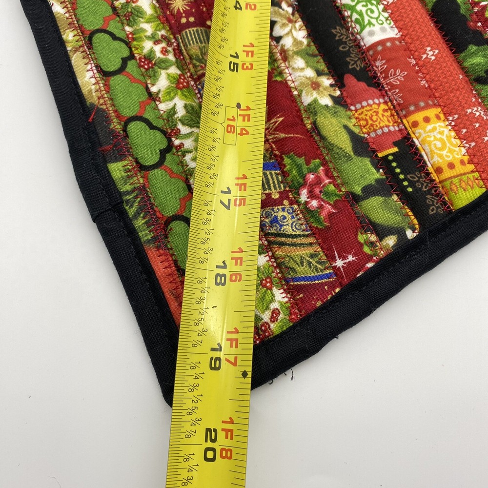Handmade Christmas Tree Pot Hot Plate Holder Patchwork