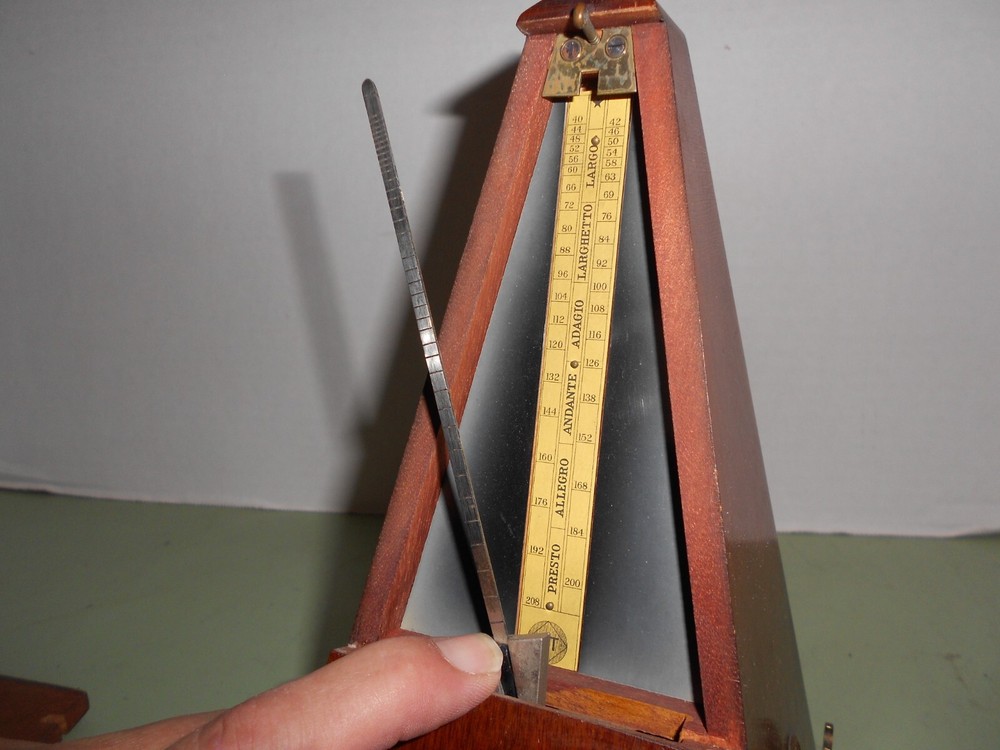 Antique De Maelzel Wood Metronome, Walnut ? case