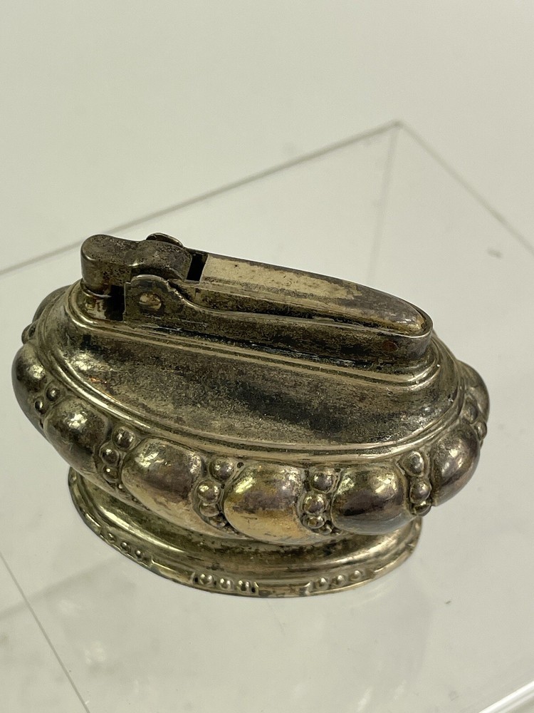 Silver plate Large table lighter Ronson Crown Excellent