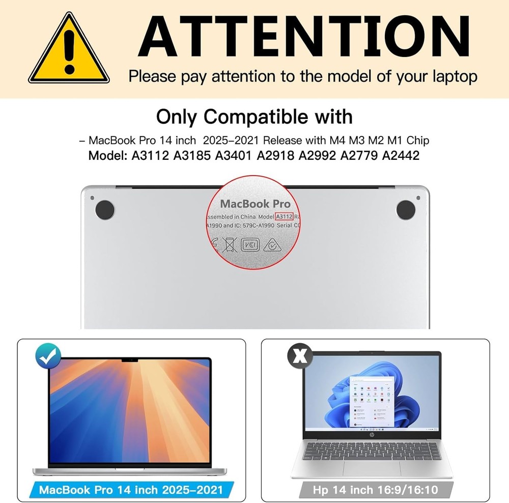 2021-2025 MacBook Pro 14" Blue Light Blocking Screen Protector - 95% Clarity