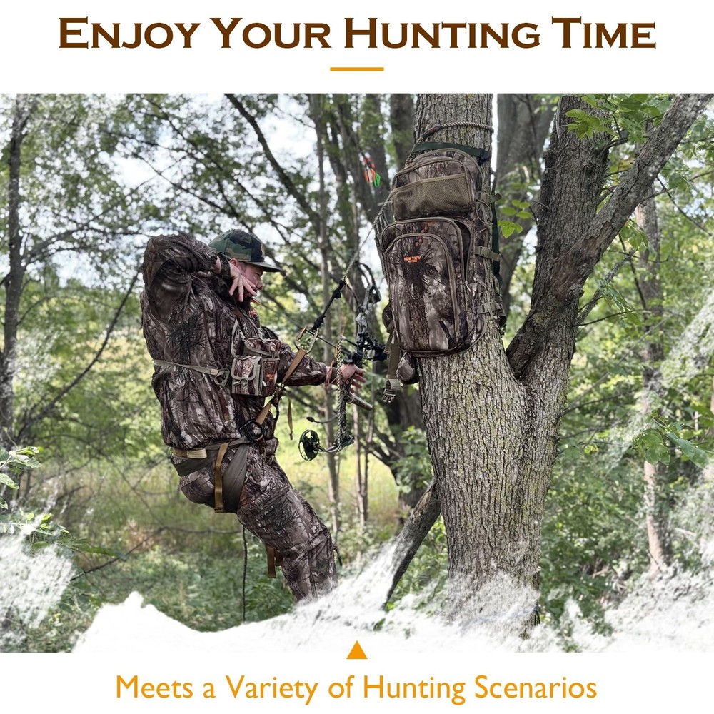 Deer & Elk Hunting Backpack with Spacious Bow Compartment, Features Expandabl...