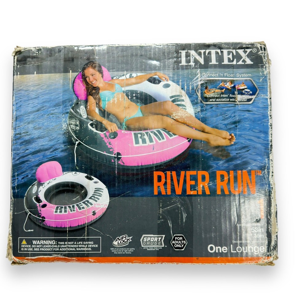 Intex River Run I Sport Lounge, Inflatable Water Float, 53"