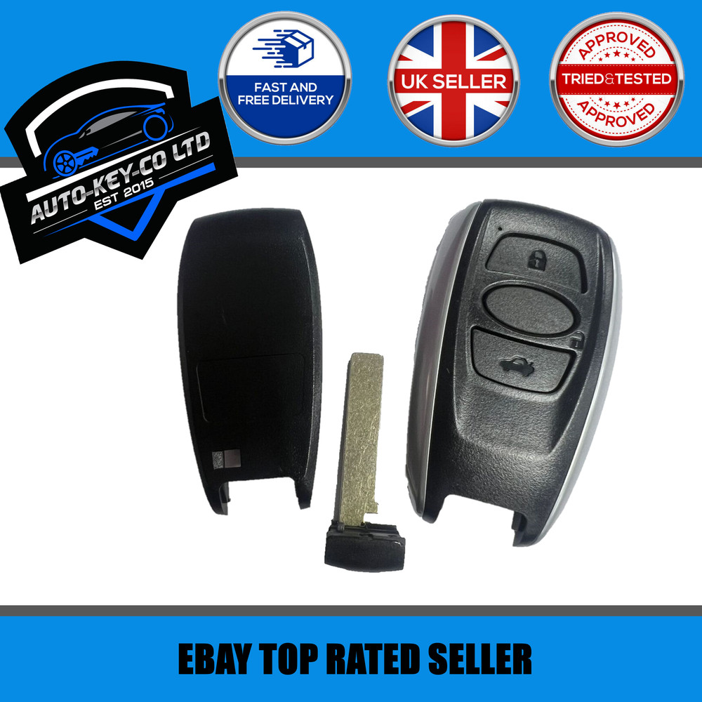 NEW REPLACEMENT 3 BUTTON REMOTE SMART KEY FOB CASE FOR SUBARU MODELS
