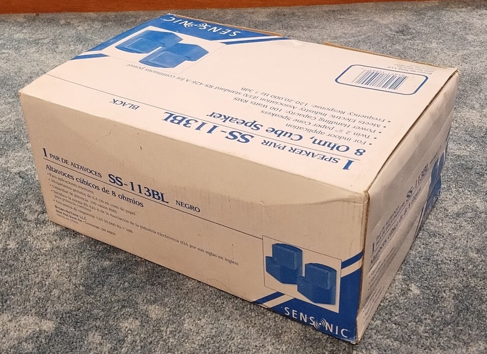 Sensonic SS-113BL Cube Speakers - 100W - Open Box