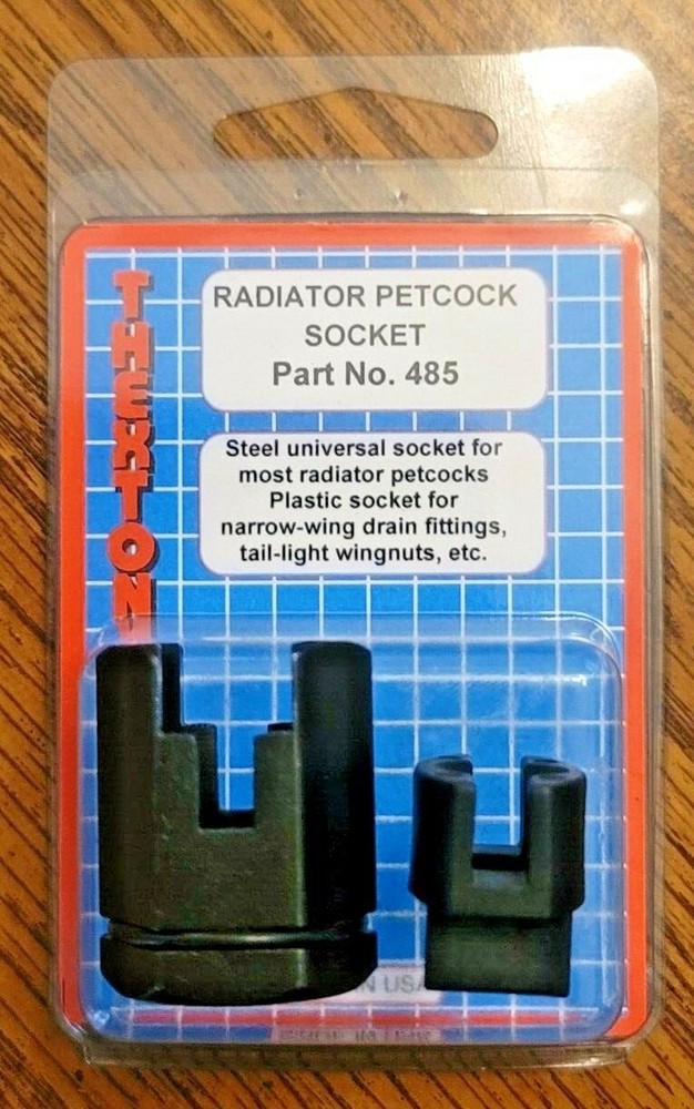 Thexton Professional Tools 2pc Radiator Petcock & Wing Nut Socket Set #485