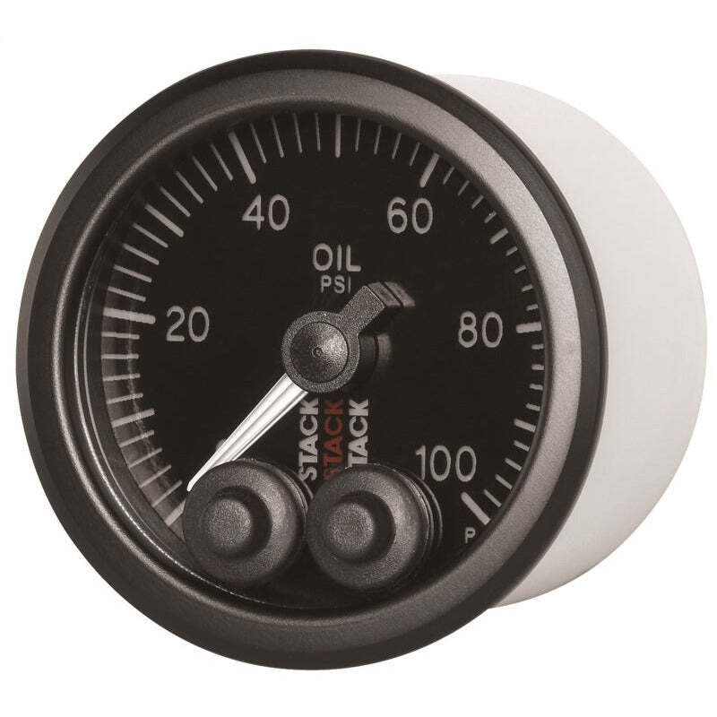 AutoMeter ST3502 Stack Instruments Pro Control 52mm Oil Pressure Gauge - Black