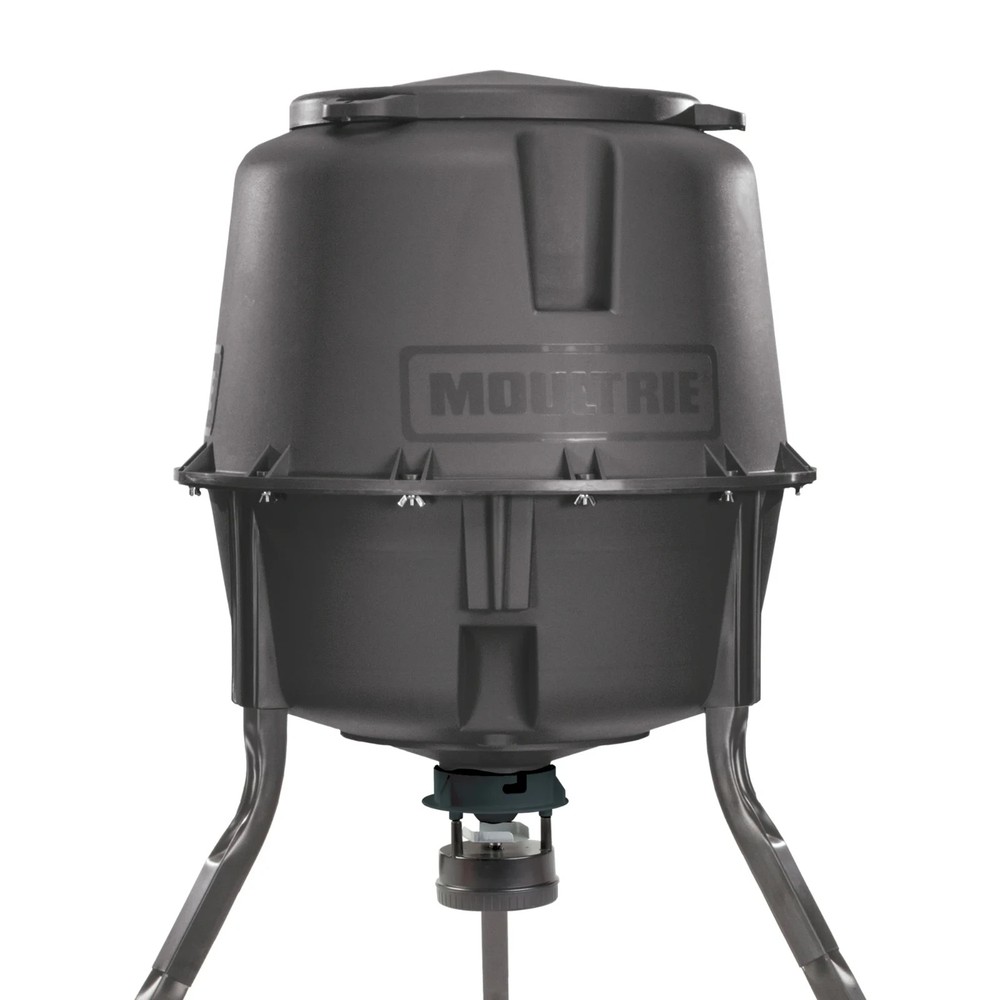 Moultrie 200 LB Deer Feeder Standard, Bluetooth Tripod Feeder with 360° Coverage