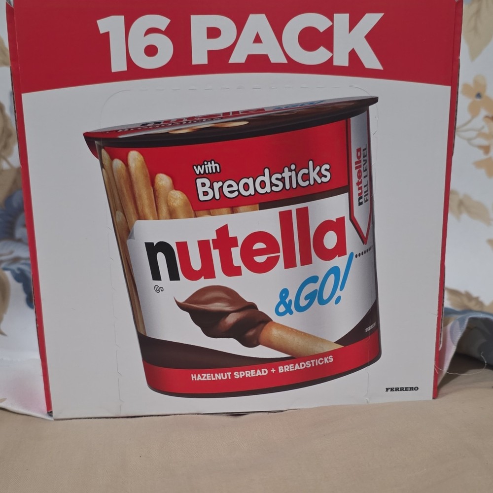 Nutella & Go! Hazelnut Spread with Breadsticks 16 Pack, 29.3 oz Total