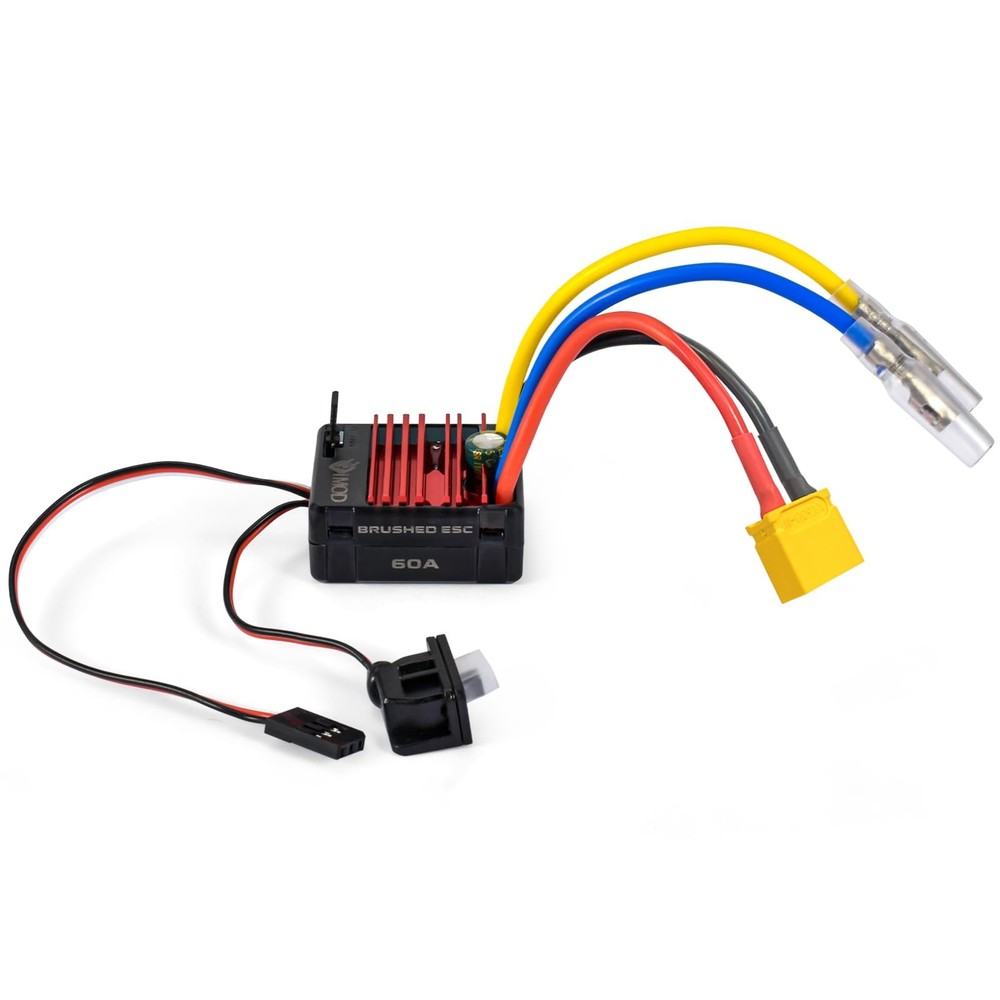 2026 New 60A Brushed 2-3S Waterproof ESC Electronic Speed Controller WP 1060