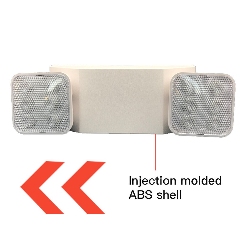 LED Emergency Exit Light Adjustable Dual Head Lamp with Battery Backup UL