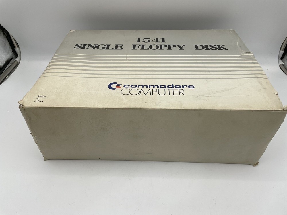 Vintage Commodore 1541 15.25" Floppy Disk Drive With Original Box
