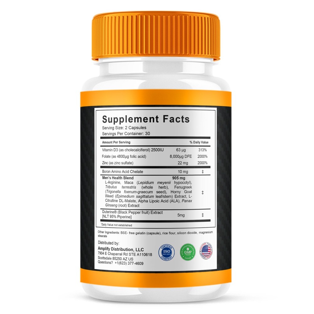 Vigor Force Supplement for Men VigorForce Max Strength (60 Capsules)
