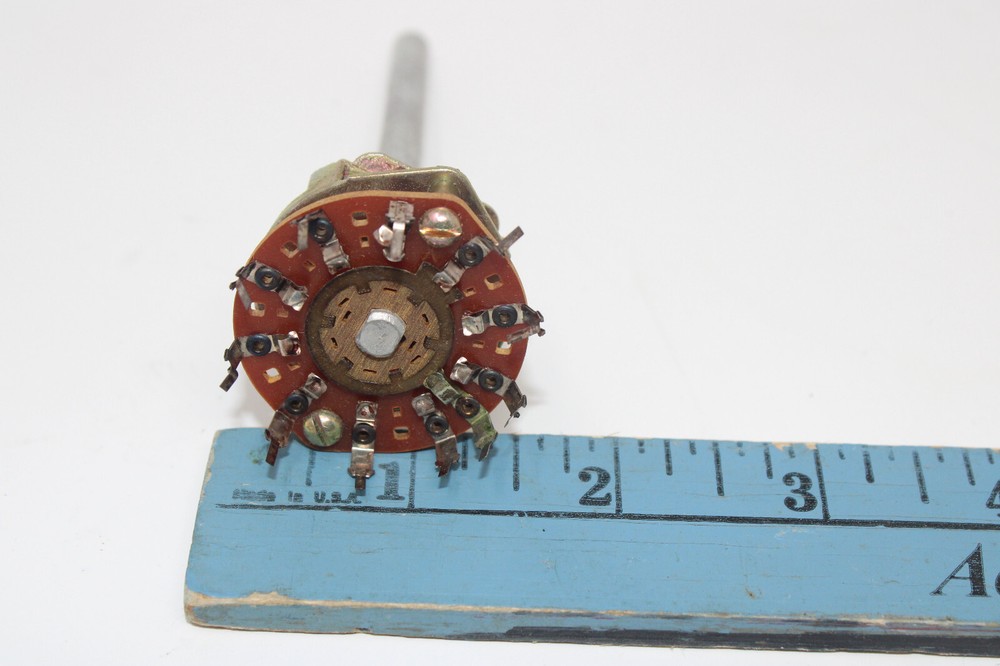 TWO Unidex 249 10 Position 1 Pole Rotary Switch