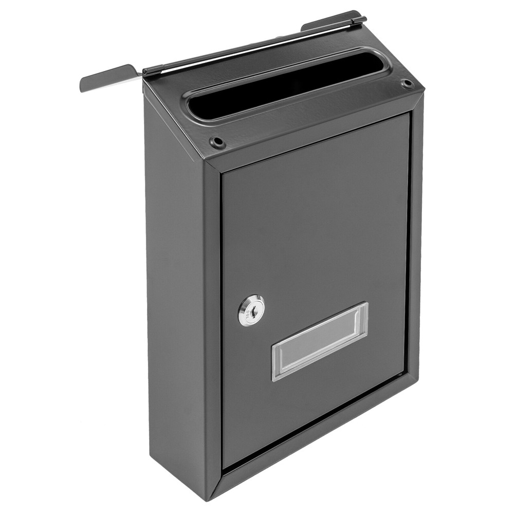 Outdoor Storage Box Delivery Letter Package Parcel with Key Lock Mailbox Iron