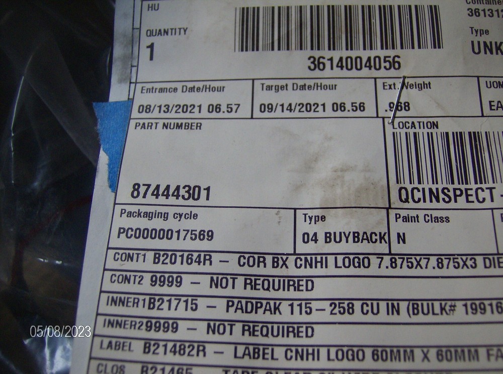 GENUINE CNH 87444301 LIGHT ASSEMBLY