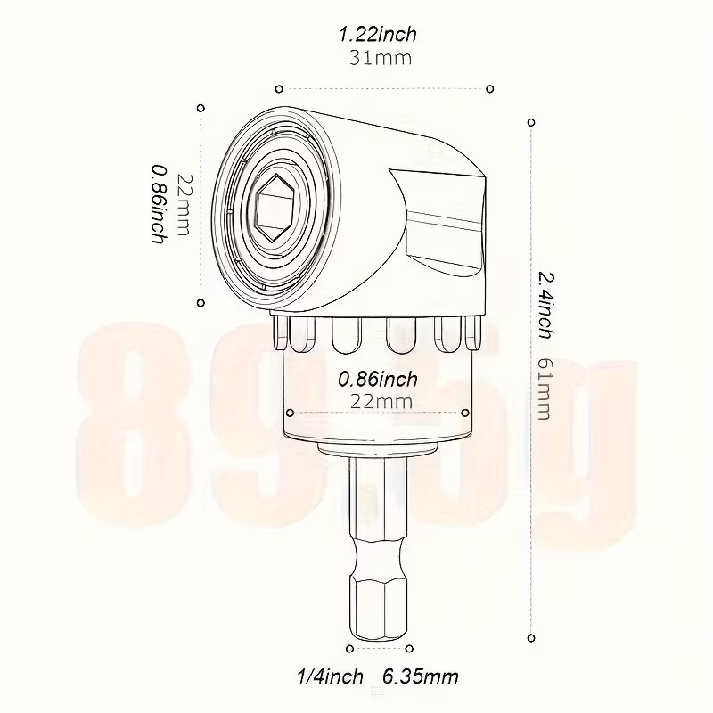 4‑Piece Socket Adapter Kit with Hex Shank Bits & Impact Grade Power Tool Set