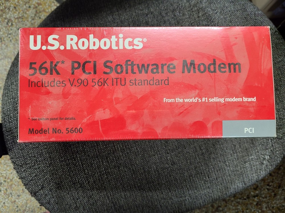 New U.S. Robotics USR5600 56K* PCI Software Modem In Orginal Package
