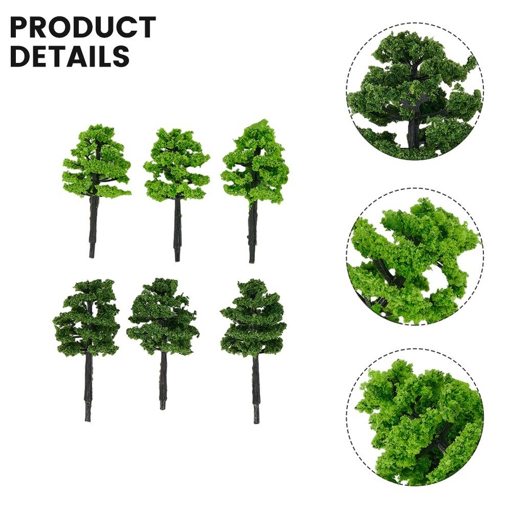 For N / OO Gauge Layouts Basic Scenery & Trees Model Trees 50mm? Trees 12pcs