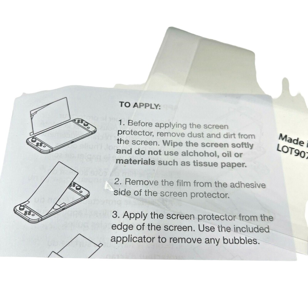 New Nintendo Switch Lite Protection Kit Case Cleaning Cloth Screen Protector