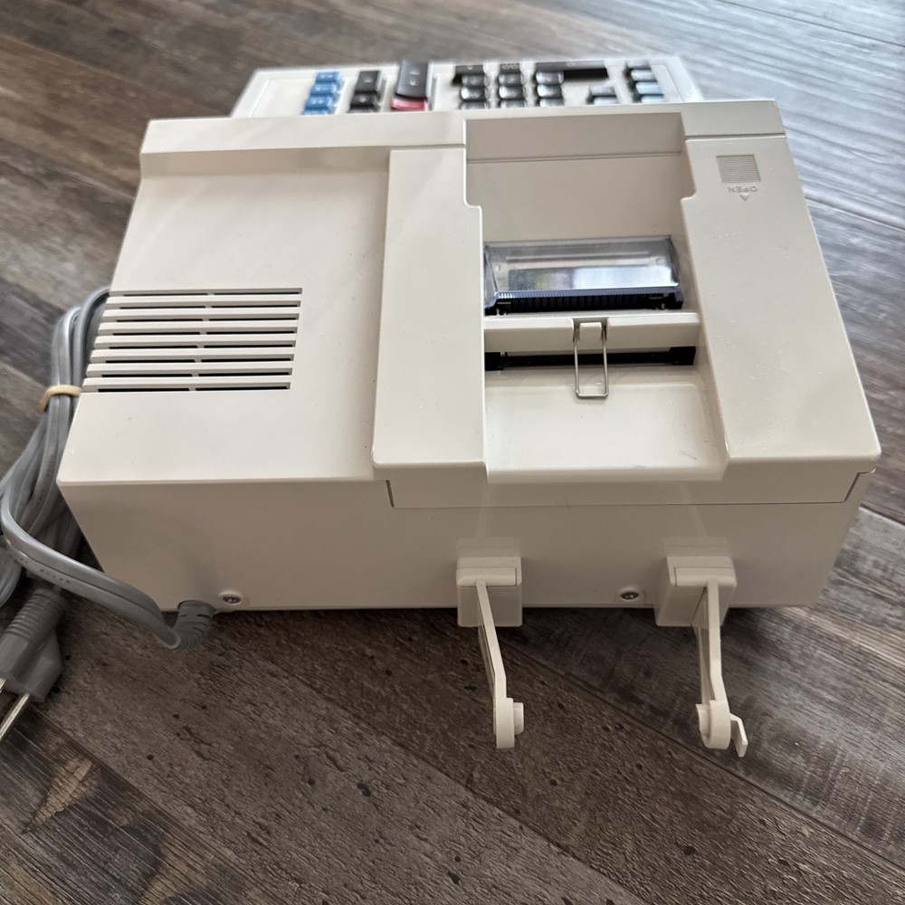 Sharp Compet CS-2182 Print Display Calculator 1979 HARD CASE, KEYS,