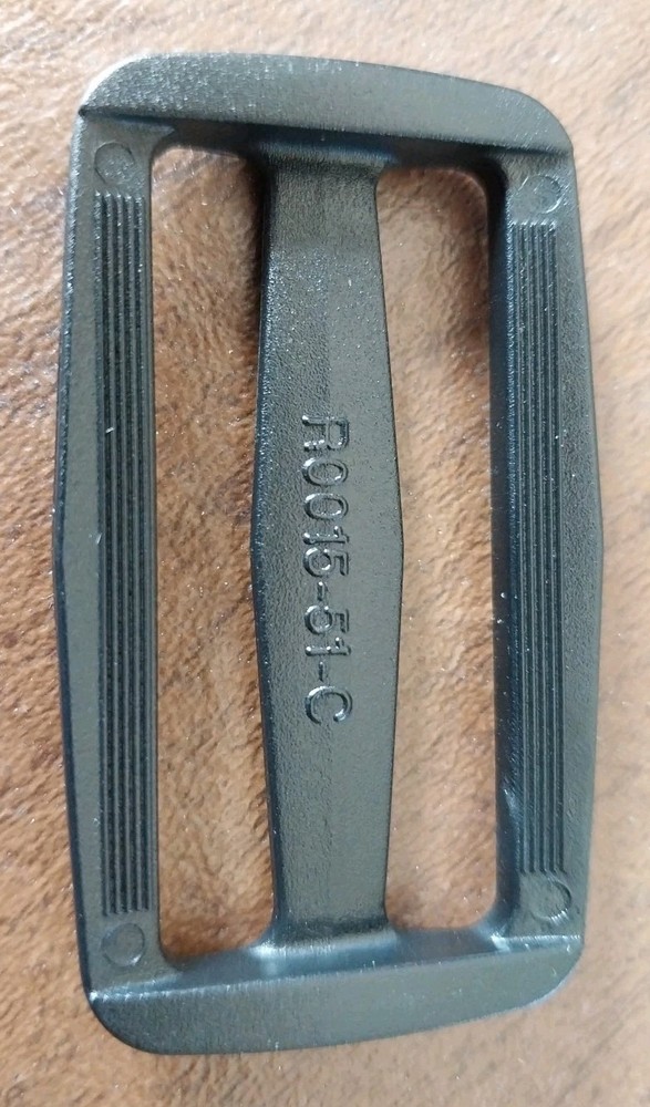 2 Inch Black Plastic Triglides