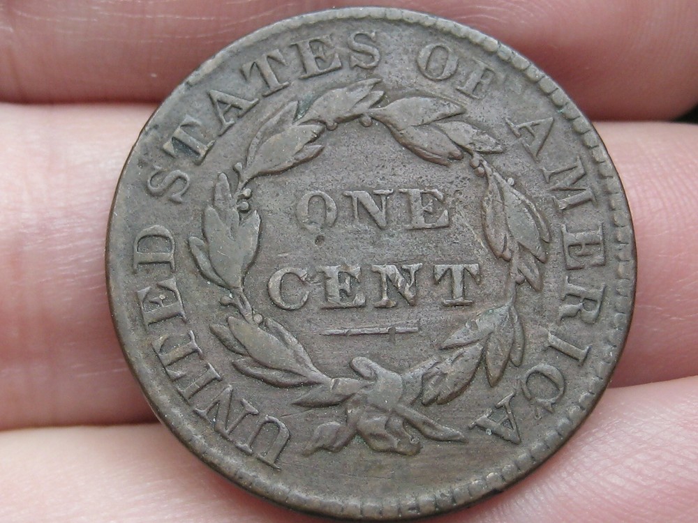 1830 Matron Head Large Cent Penny, Large Letters, Fine Details