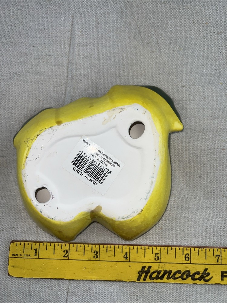 Lemon Ceramic Spoon Rest, Soap Dish, Or Trinket Dish