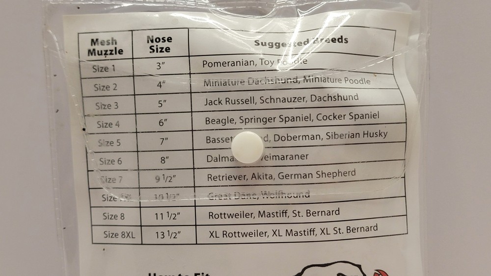 Coastal Best Fit Mesh Muzzle Size 8