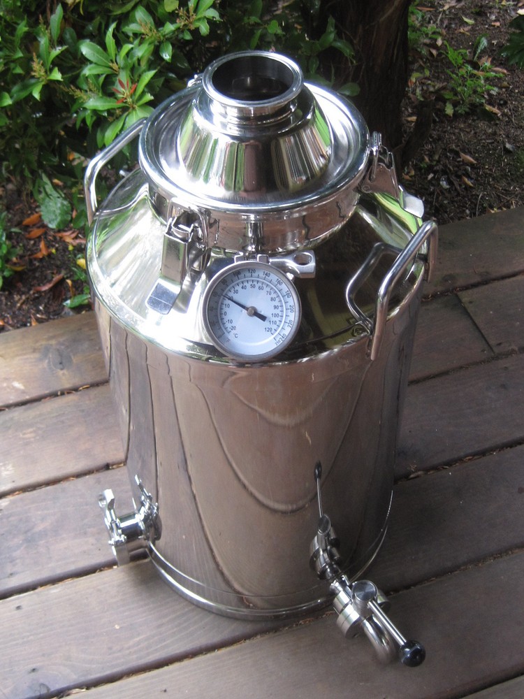 13 Gallon Stainless Steel, Moonshine Whiskey Still Boiler kettle 3" lid