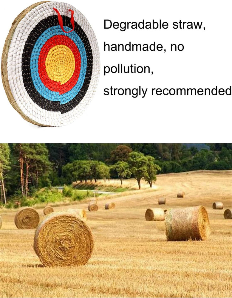 Archery Targets Traditional Solid Straw Round Archery Target Shooting Bow Colour