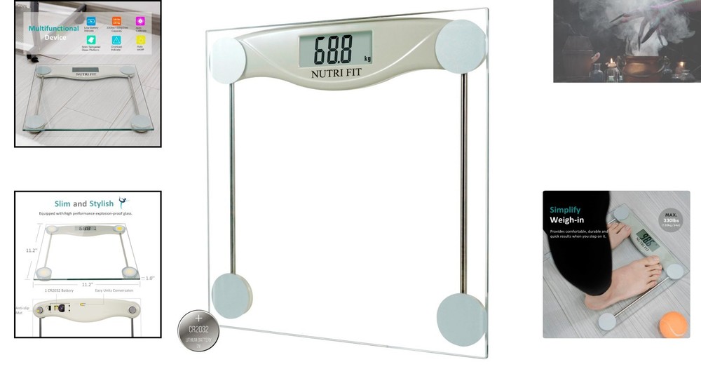 Luxury Digital Bathroom Scale - High Accuracy 330 lbs with Step-on Technology