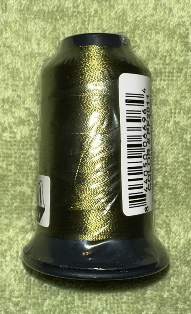 Floriani Embroidery Thread PF2011 Green Polyester 1,100 Yards NOS