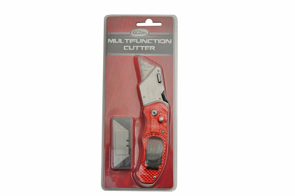 Button Lock Utility Razor Knife Box Cutter Screwdriver HVAC Sheetrock Multi Tool